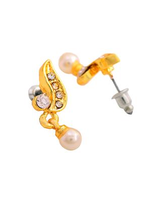 white metal drop earring - 17327731 - Standard Image - 4