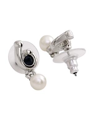blue metal drop earring - 17327734 - Standard Image - 3