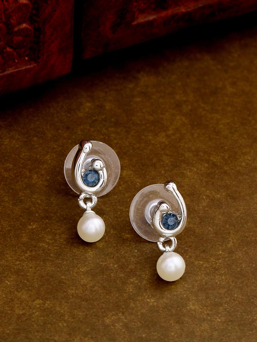 blue metal drop earring - 17327734 - Zoom Image - 1