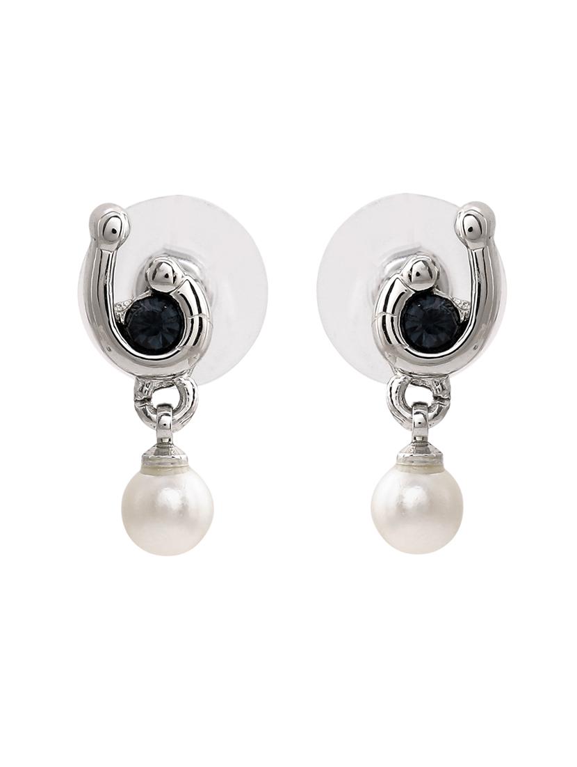 blue metal drop earring - 17327734 - Zoom Image - 4
