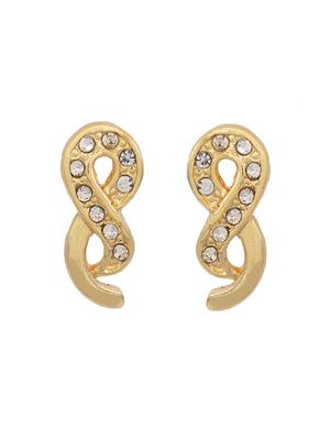 white metal studs earring - 17327735 - Standard Image - 2