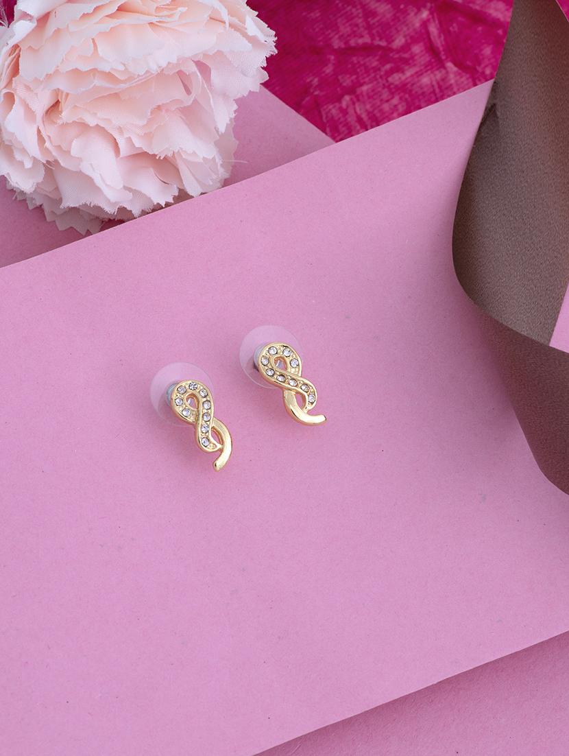 white metal studs earring - 17327735 - Zoom Image - 1