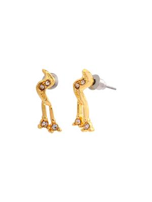 gold metal studs earring - 17327739 - Standard Image - 2
