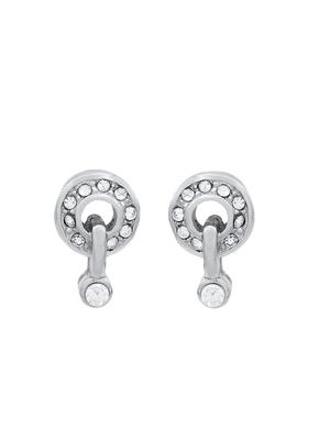 silver metal studs earring - 17327744 - Standard Image - 2