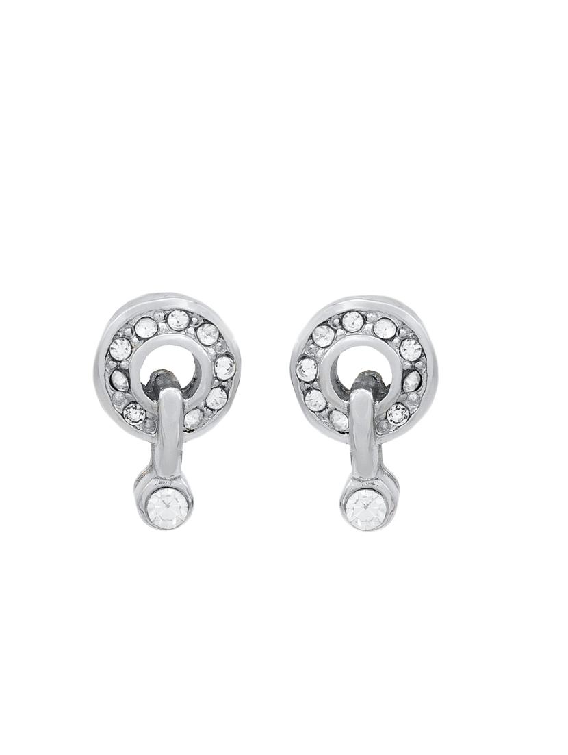 silver metal studs earring - 17327744 - Zoom Image - 2