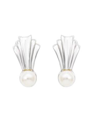 silver metal studs earring - 17327746 - Standard Image - 2