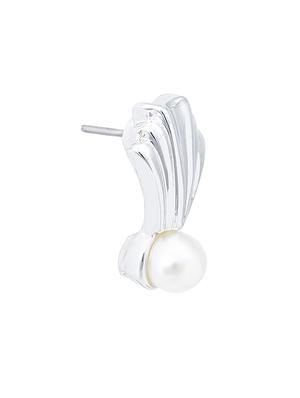 silver metal studs earring - 17327746 - Standard Image - 4