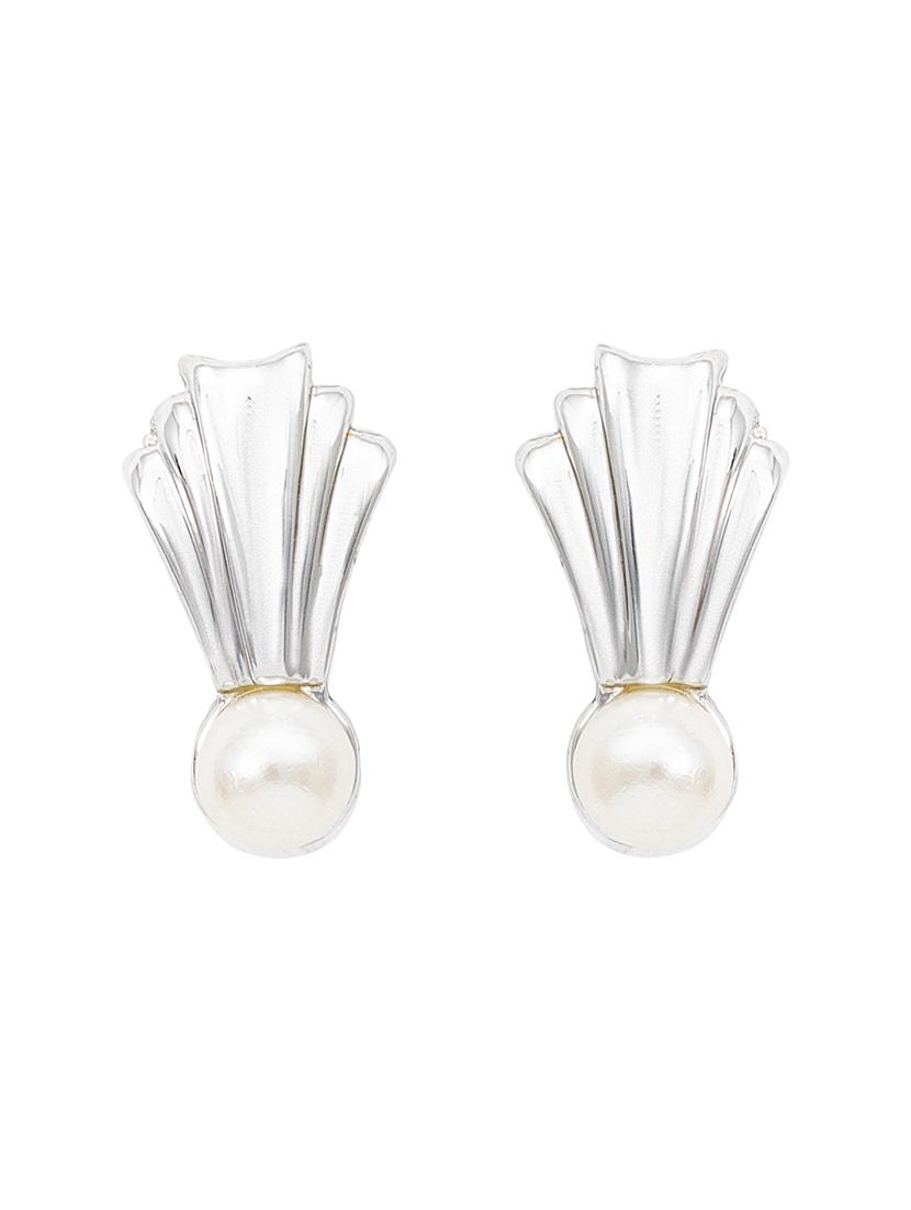silver metal studs earring - 17327746 - Zoom Image - 2