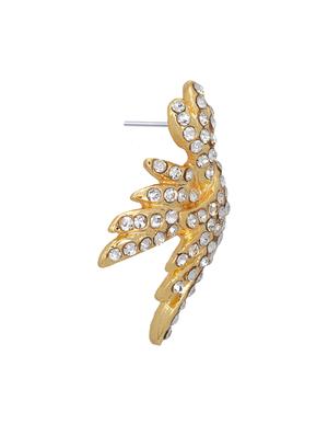 gold metal studs earring - 17327755 - Standard Image - 4