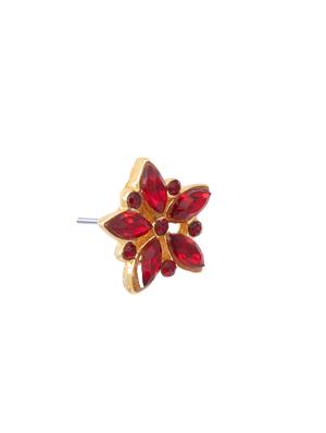 red metal studs earring - 17327768 - Standard Image - 4
