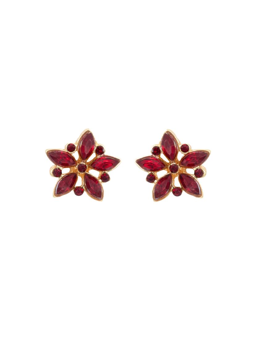red metal studs earring - 17327768 - Zoom Image - 3