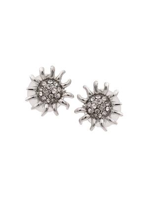 silver metal studs earring - 17327770 - Standard Image - 2