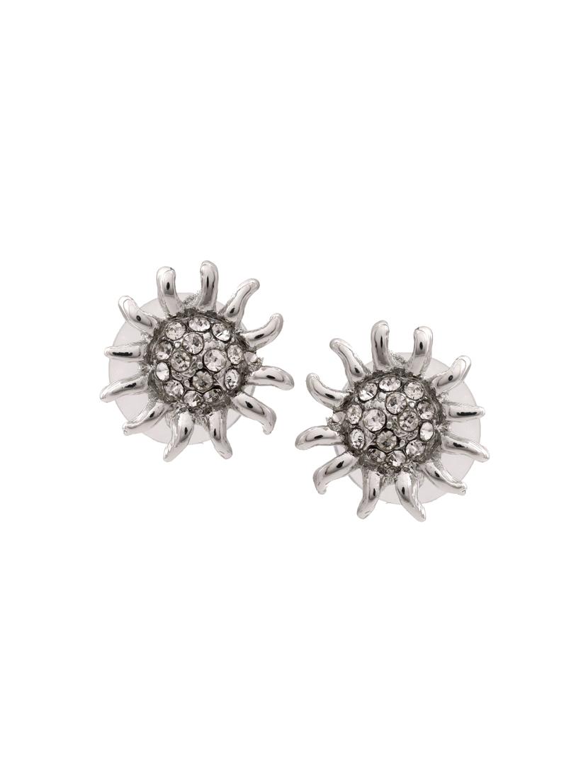 silver metal studs earring - 17327770 - Zoom Image - 2