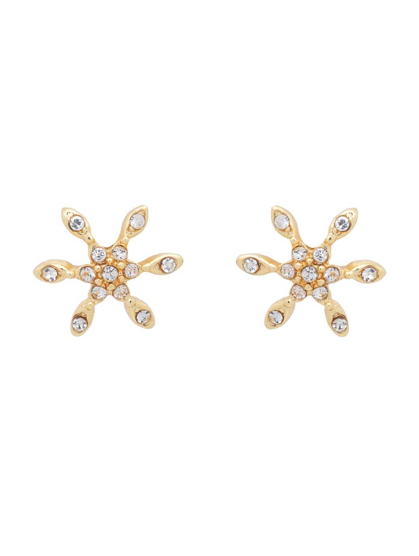 gold metal studs earring - 17327771 - Zoom Image - 2