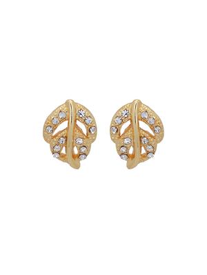 gold metal studs earring - 17327773 - Standard Image - 2