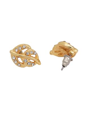 gold metal studs earring - 17327773 - Standard Image - 3