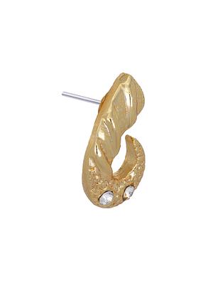 gold metal studs earring - 17327778 - Standard Image - 4