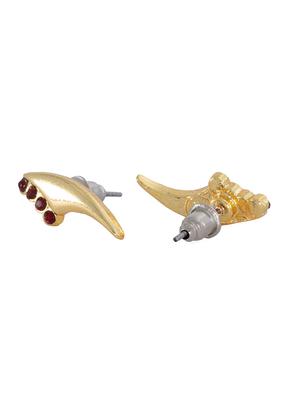 red metal studs earring - 17327781 - Standard Image - 2
