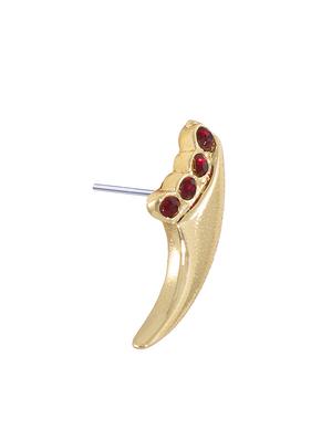 red metal studs earring - 17327781 - Standard Image - 4