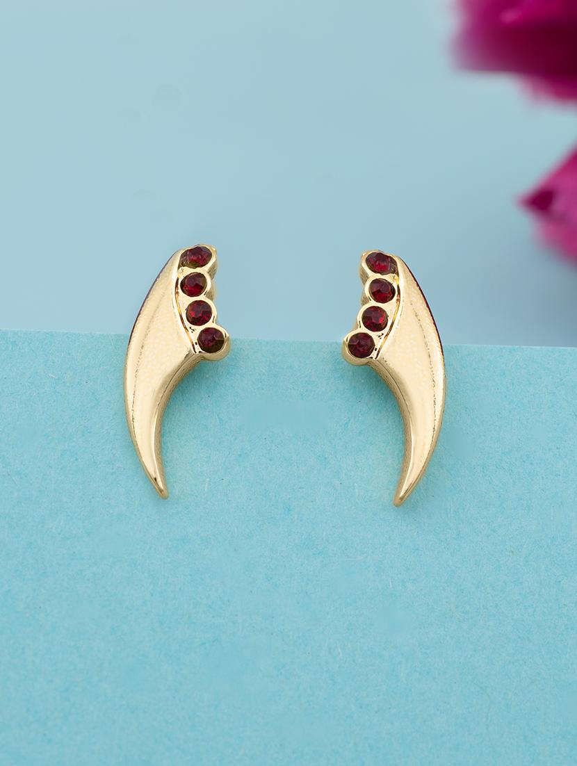 red metal studs earring - 17327781 - Zoom Image - 1