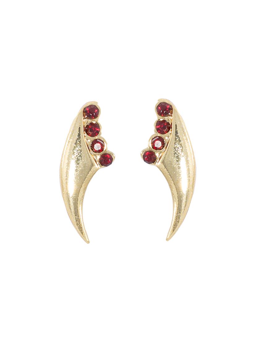 red metal studs earring - 17327781 - Zoom Image - 3