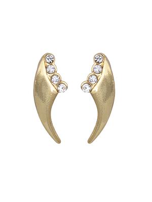 gold metal studs earring - 17327782 - Standard Image - 2