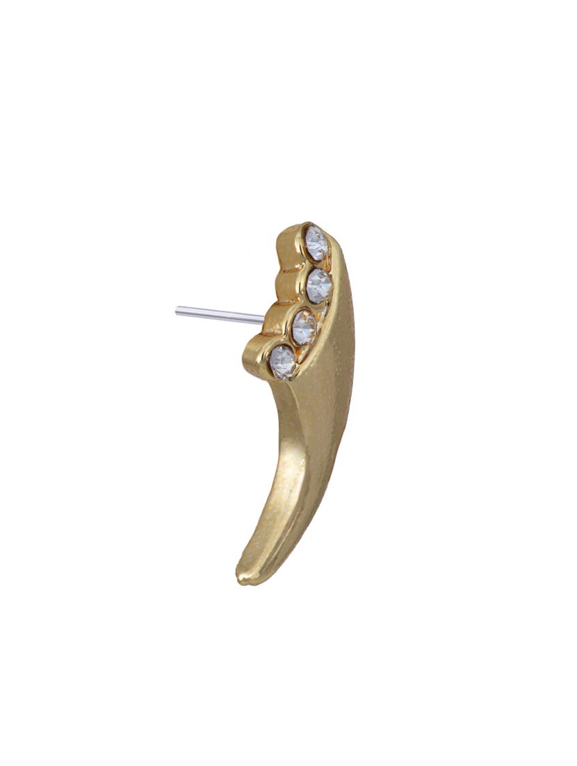 gold metal studs earring - 17327782 - Zoom Image - 3