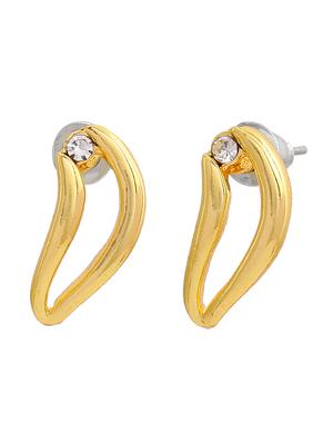gold metal studs earring - 17327786 - Standard Image - 2