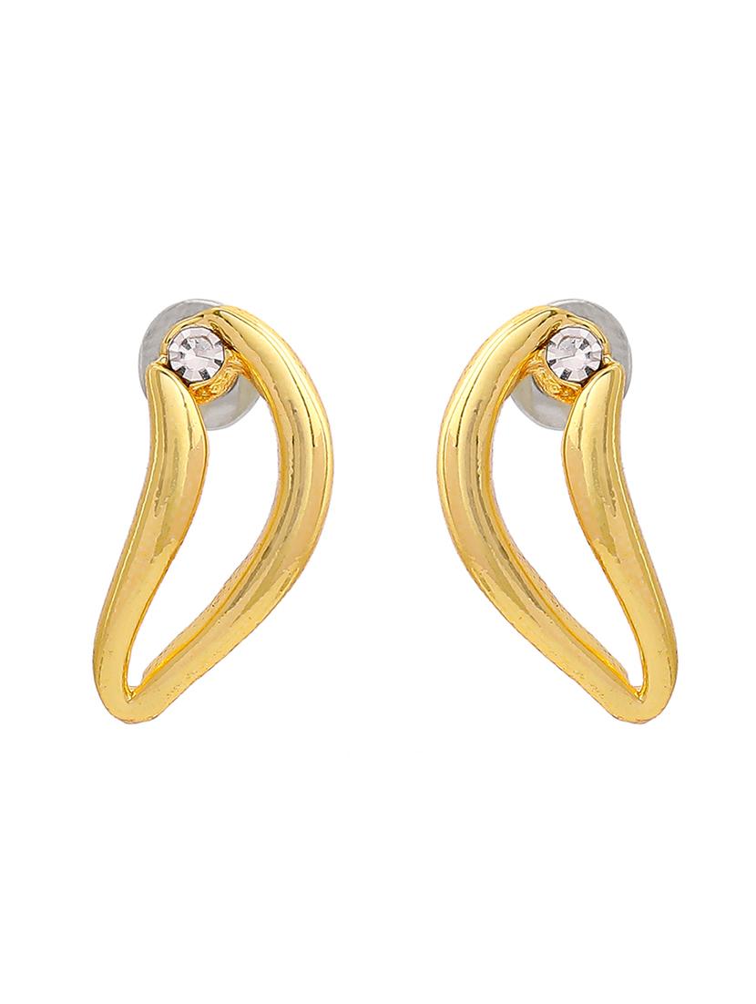 gold metal studs earring - 17327786 - Zoom Image - 1
