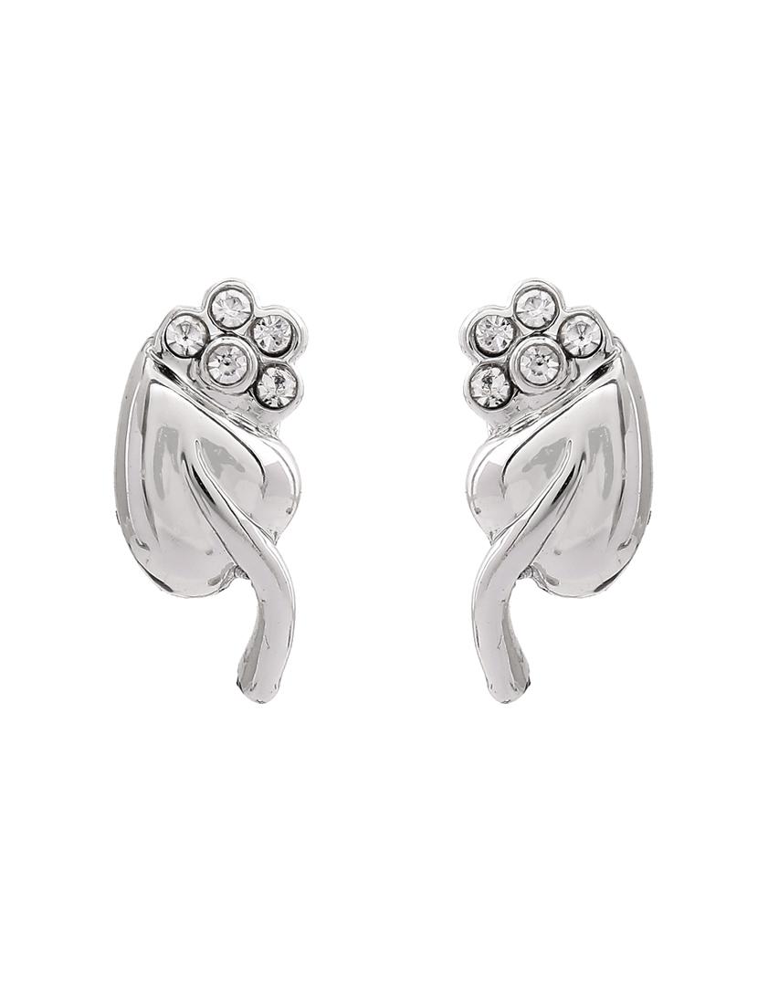 silver metal studs earring - 17327787 - Zoom Image - 2