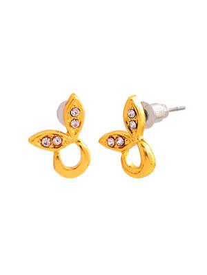 gold metal studs earring - 17327788 - Standard Image - 2