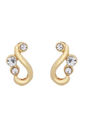 gold metal studs earring - 17327792 - Standard Image - 2