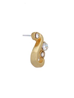 gold metal studs earring - 17327792 - Standard Image - 4