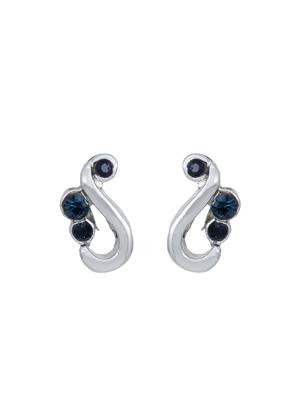 blue metal studs earring - 17327793 - Standard Image - 2