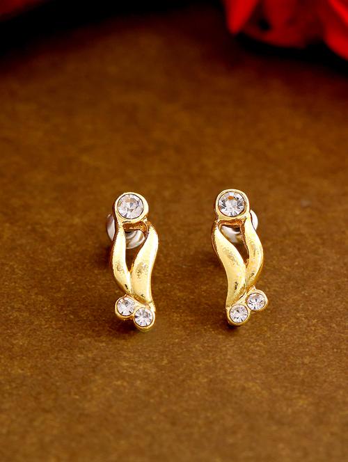 goldmetal studs earring - 17327795 - Standard Image - 1