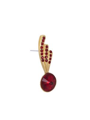 red metal studs earring - 17327798 - Standard Image - 3