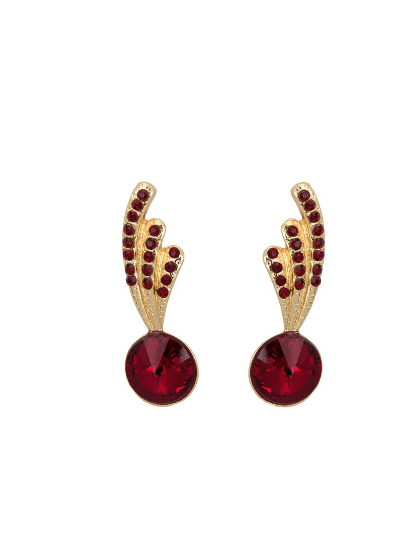red metal studs earring - 17327798 - Zoom Image - 2