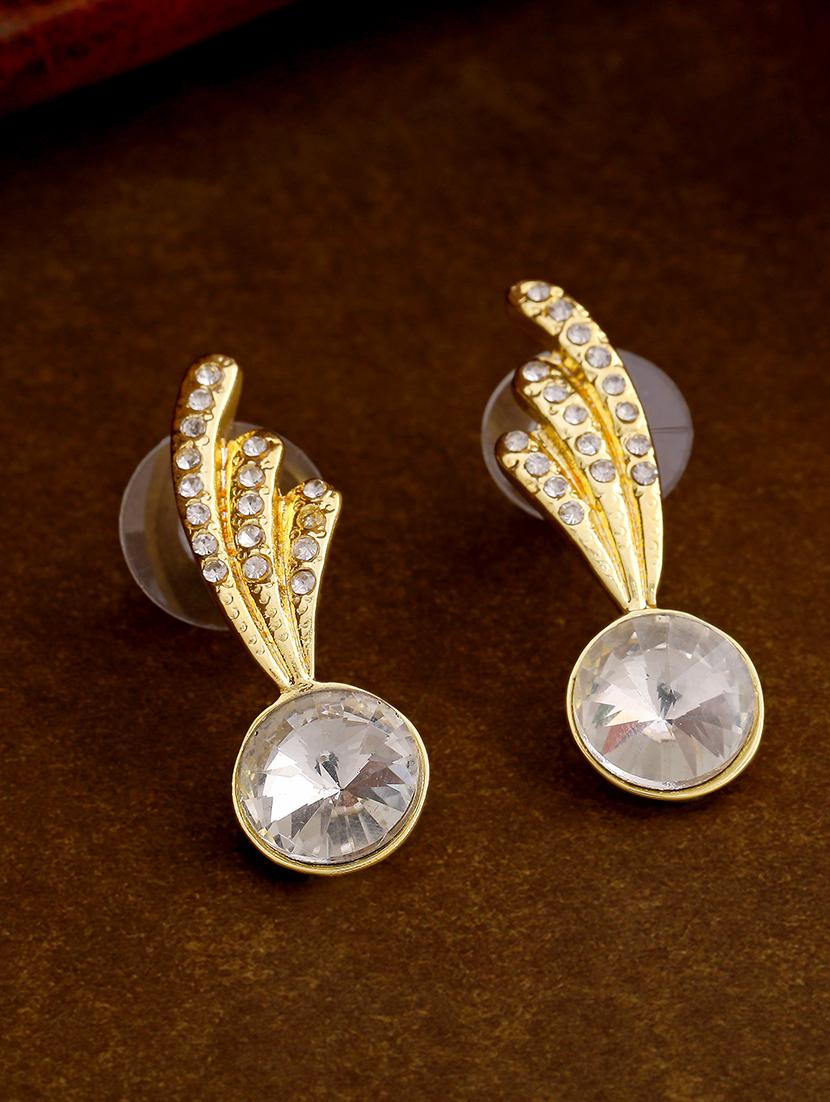 gold metal studs earring - 17327799 - Zoom Image - 1