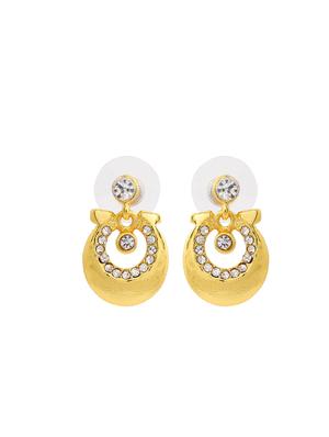 gold metal drop earring - 17327800 - Standard Image - 4