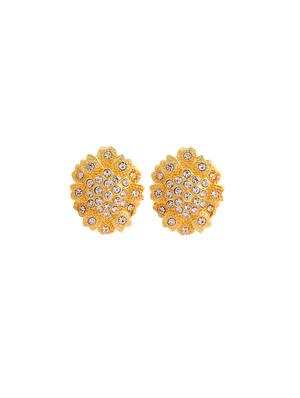 white metal studs earring - 17327804 - Standard Image - 3