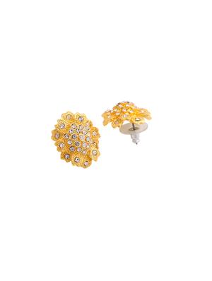white metal studs earring - 17327804 - Standard Image - 4
