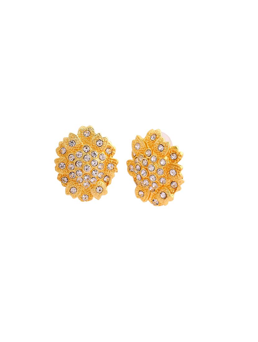 white metal studs earring - 17327804 - Zoom Image - 2