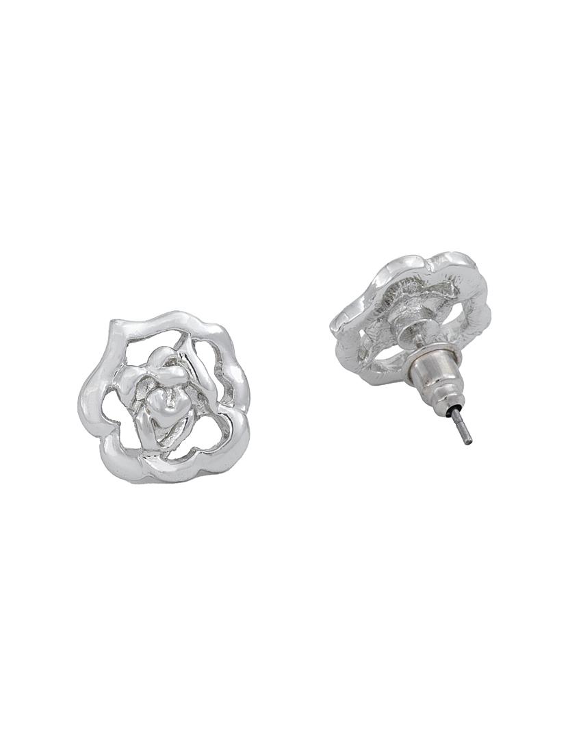 silver metal studs earring - 17327808 - Zoom Image - 3