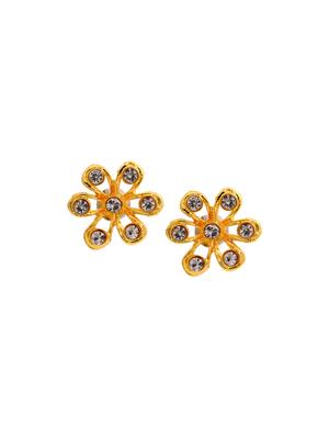 white metal studs earring - 17327809 - Standard Image - 2