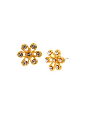 white metal studs earring - 17327809 - Standard Image - 4
