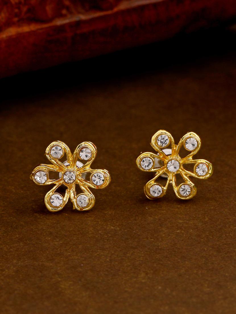 white metal studs earring - 17327809 - Zoom Image - 1