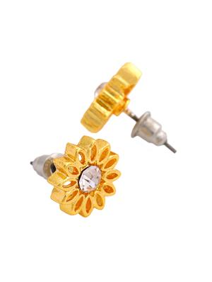white metal studs earring - 17327812 - Standard Image - 4