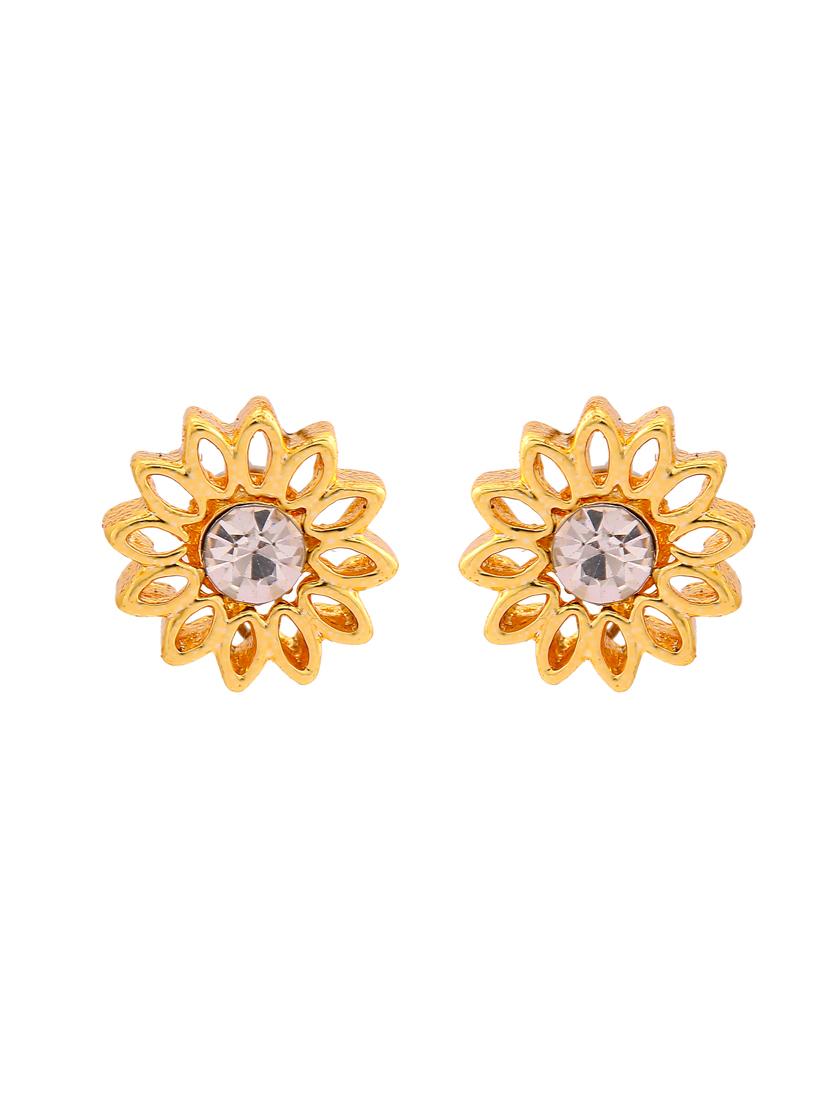 white metal studs earring - 17327812 - Zoom Image - 3