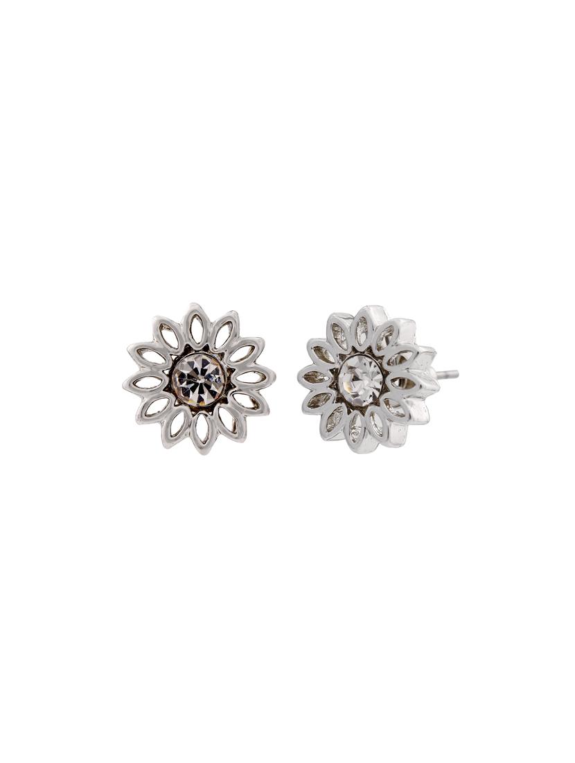 silver metal studs earring - 17327813 - Zoom Image - 2