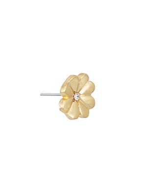 gold metal studs earring - 17327814 - Standard Image - 4